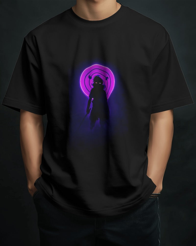 SASUKE WITH RINNEGAN UNISEX OVERSIZED T-SHIRT