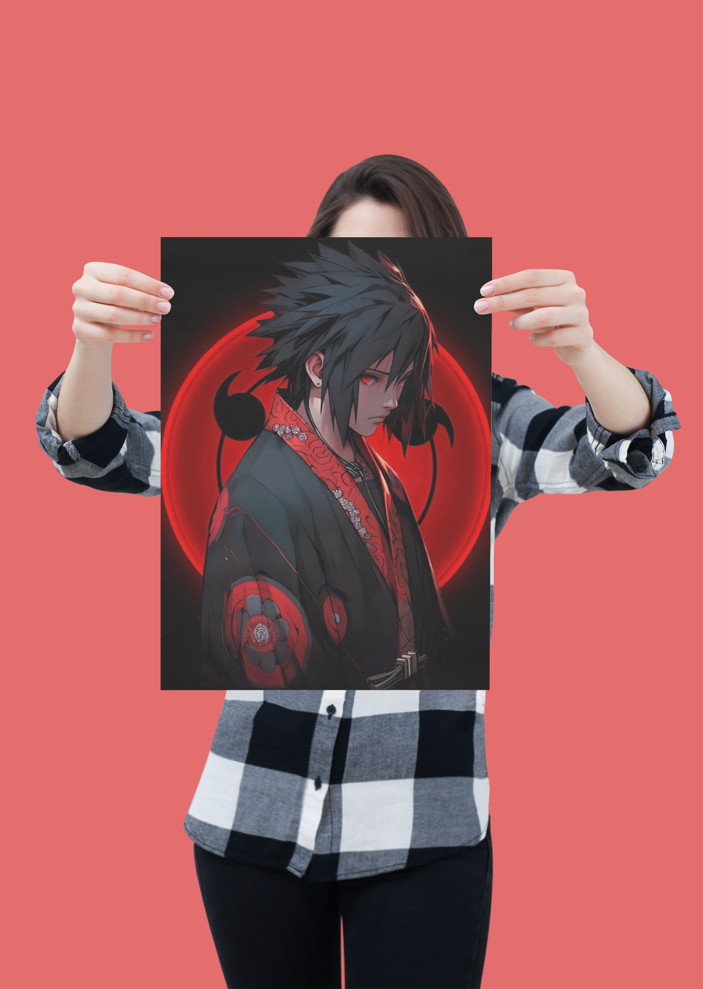 SASUKE SARINGAN METAL POSTER