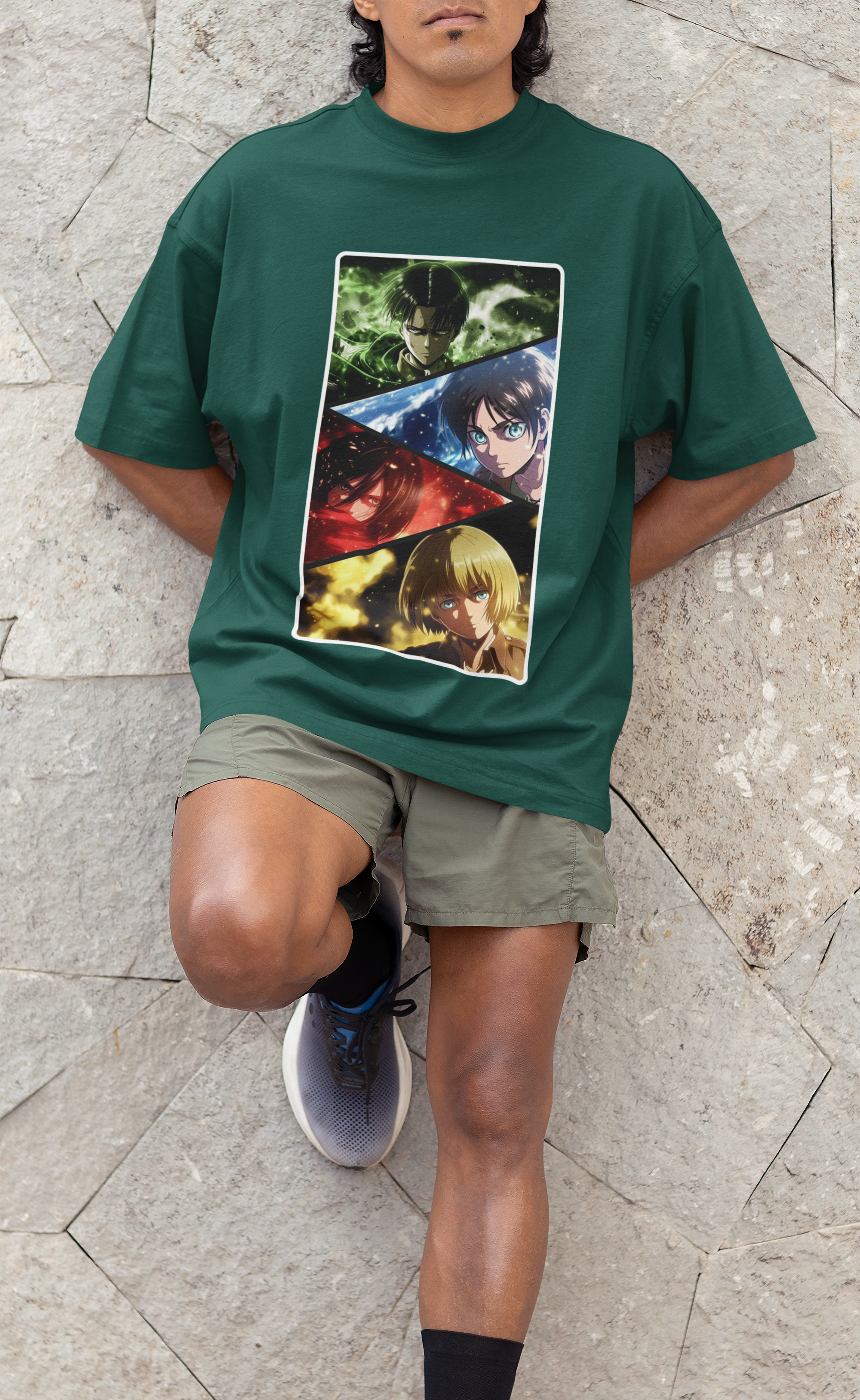 ATTACK ON TITAN UNISEX OVERSIZED T-SHIRT