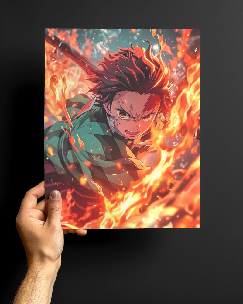 TANJIRO KAMADO METAL POSTER