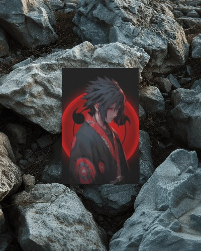 SASUKE SARINGAN METAL POSTER