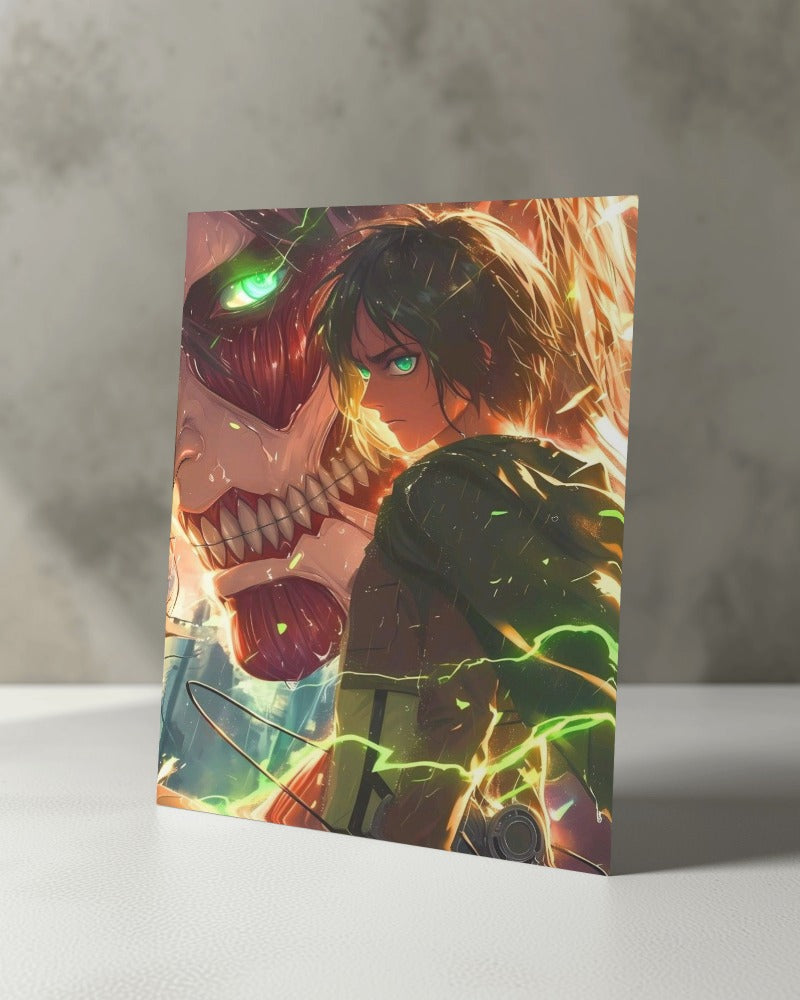 EREN JAEGER METAL POSTER